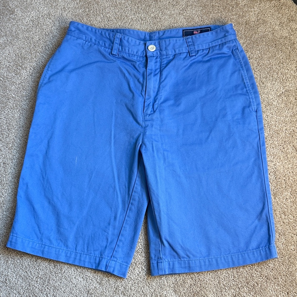 Vineyard Vines Men’s Cornflower Blue Flat Front Club Shorts  Size 32